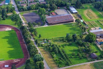 Training area of the Riding and Driving Club Schriesheim e. V in Schriesheim in the state Baden-Wuerttemberg, Germany