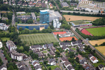 Building complex of the university SRH in the district Wieblingen in Heidelberg in the state Baden-Wurttemberg, Germany