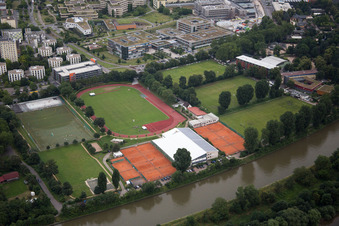Aerial photograpy of TSG 78Heidelberg eV in the district Klausenpfad-Süd in Heidelberg in the state Baden-Wuerttemberg, Germany
