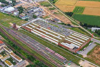 OPERATIONS PLANT in front of the BAUHAUS Stadtgarten Heidelberg in the district Bahnstadt in Heidelberg in the state Baden-Wuerttemberg, Germany