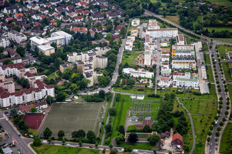 Settlement area in the district Kirchheim in Heidelberg in the state Baden-Wurttemberg, Germany