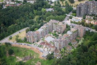 Aerial photograpy of HD-Emmertsgrund in the district Emmertsgrund in Heidelberg in the state Baden-Wuerttemberg, Germany