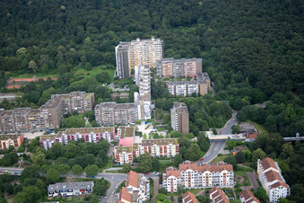HD-Emmertsgrund in the district Emmertsgrund in Heidelberg in the state Baden-Wuerttemberg, Germany out of the air