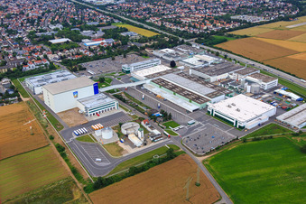 Oblique view of ADM WILD Europe GmbH & Co. KG in Eppelheim in the state Baden-Wuerttemberg, Germany