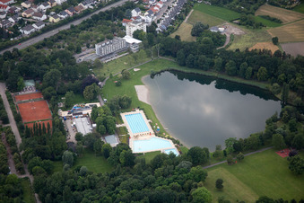 Beach Bath in Frankenthal in the state Rhineland-Palatinate, Germany