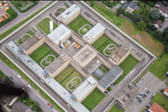 Aerial photograpy of Correctional facility in Frankenthal in the state Rhineland-Palatinate, Germany