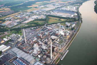 Synthomer Germany in Worms in the state Rhineland-Palatinate, Germany from above