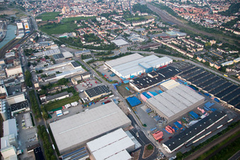Drone image of Worms in the state Rhineland-Palatinate, Germany
