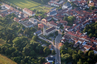 Church building in Hl. Anna Old Town- center of downtown in Kirchheimbolanden in the state Rhineland-Palatinate, Germany