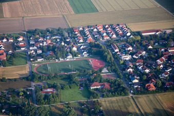 Aerial photograpy of Armsheim in the state Rhineland-Palatinate, Germany