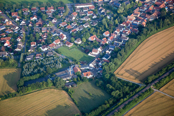 Oblique view of Armsheim in the state Rhineland-Palatinate, Germany