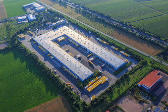 DHL Parcel Center Saulheim in the district Nieder-Saulheim in Saulheim in the state Rhineland-Palatinate, Germany
