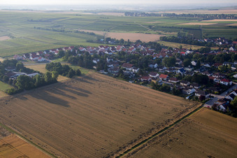 Oblique view of Dalheim in the state Rhineland-Palatinate, Germany