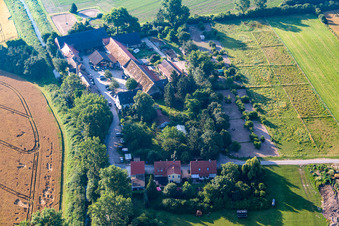 Gräbenbruch Farm in the district Allmendfeld in Gernsheim in the state Hesse, Germany