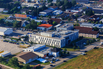 Aerial photograpy of Hope Media Europe eV in the district Sandwiese in Alsbach-Hähnlein in the state Hesse, Germany