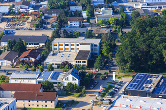 Aerial view of Laetus in the district Sandwiese in Alsbach-Hähnlein in the state Hesse, Germany