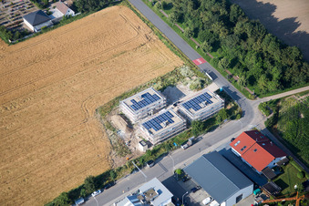 District Auerbach in Bensheim in the state Hesse, Germany seen from a drone