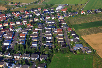 Melibokusstr in the district Grosshausen in Einhausen in the state Hesse, Germany