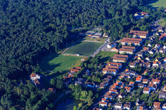 Sports fields of DJK SV Phönix Schifferstadt in Schifferstadt in the state Rhineland-Palatinate, Germany