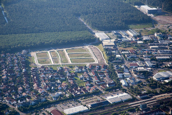 New development area Käthe-Kollwitz-Ring in the district Neudorf in Graben-Neudorf in the state Baden-Wuerttemberg, Germany