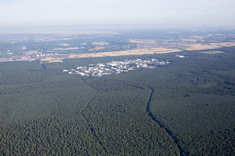 KIT Campus North from the east in the district Leopoldshafen in Eggenstein-Leopoldshafen in the state Baden-Wuerttemberg, Germany