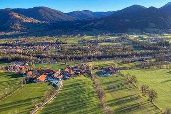 Ertlhöfe in the district Schlegldorf in Lenggries in the state Bavaria, Germany