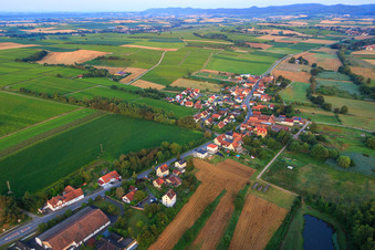 Main road from the northeast in Hergersweiler in the state Rhineland-Palatinate, Germany