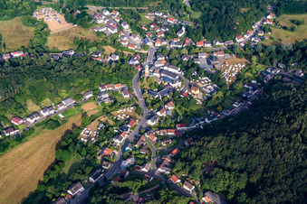 Village view in Nohfelden in the state Saarland, Germany
