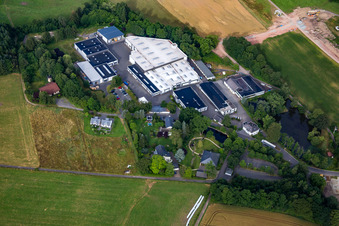 Aerial view of Howatherm air conditioning technology in the district Traunen in Brücken in the state Rhineland-Palatinate, Germany