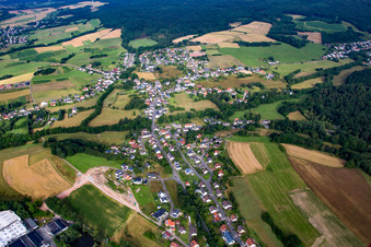 Aerial view of District Traunen in Brücken in the state Rhineland-Palatinate, Germany