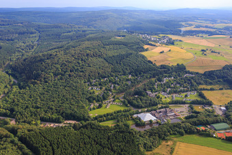 Pyramid pool at the Hambachtal holiday park - Succesholidayparcs in Oberhambach in the state Rhineland-Palatinate, Germany