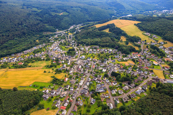 Village view from the west in Kirschweiler in the state Rhineland-Palatinate, Germany