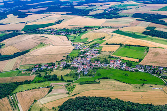 Aerial view of Homberg in the state Rhineland-Palatinate, Germany