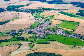 Aerial photograpy of Homberg in the state Rhineland-Palatinate, Germany
