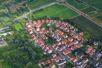 New development area In den Bohngärten in Freinsheim in the state Rhineland-Palatinate, Germany