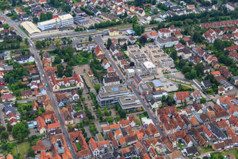 New building site in the city center in Kandel in the state Rhineland-Palatinate, Germany
