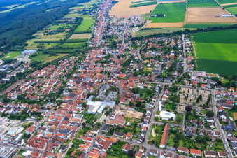 View to the west in Kandel in the state Rhineland-Palatinate, Germany