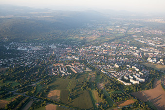 From the north in Ettlingen in the state Baden-Wuerttemberg, Germany