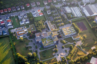 School grounds and buildings of the Schulverband Bildungszentrum Westlicher Enzkreis in the district Koenigsbach in Koenigsbach-Stein in the state Baden-Wurttemberg, Germany