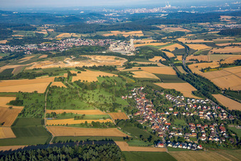 In front of the Walzbachtal quarry in the district Dürrenbüchig in Bretten in the state Baden-Wuerttemberg, Germany