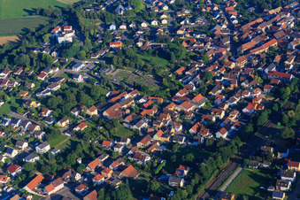 Cemetery in Gondelsheim in the state Baden-Wuerttemberg, Germany
