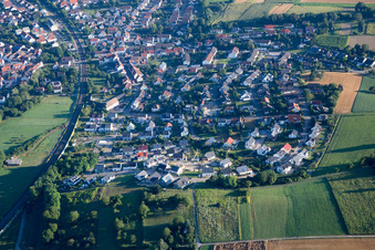 Kraichgaustr in the district Heidelsheim in Bruchsal in the state Baden-Wuerttemberg, Germany