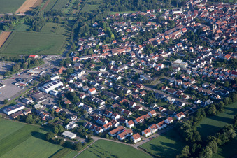 Riding School Path in the district Heidelsheim in Bruchsal in the state Baden-Wuerttemberg, Germany