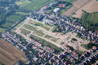 New development area Am Römerberg in the district Heiligenstein in Römerberg in the state Rhineland-Palatinate, Germany
