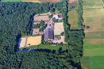 Riding and Driving Club Zeiskam eV from the East in Zeiskam in the state Rhineland-Palatinate, Germany