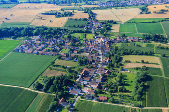 Main Street in the district Kleinsteinfeld in Niederotterbach in the state Rhineland-Palatinate, Germany