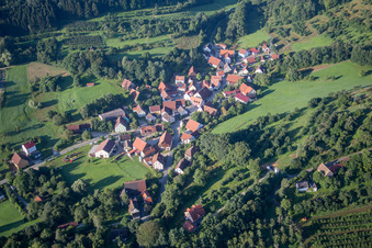 Village view in the district Pommer in Igensdorf in the state Bavaria, Germany