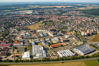 Industrial estate and company settlement North in Herzogenaurach in the state Bavaria, Germany