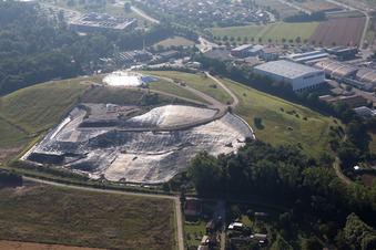 Household waste landfill in Herzogenaurach in the state Bavaria, Germany