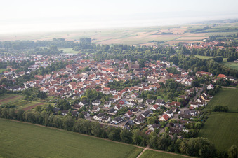 District Billigheim in Billigheim-Ingenheim in the state Rhineland-Palatinate, Germany out of the air